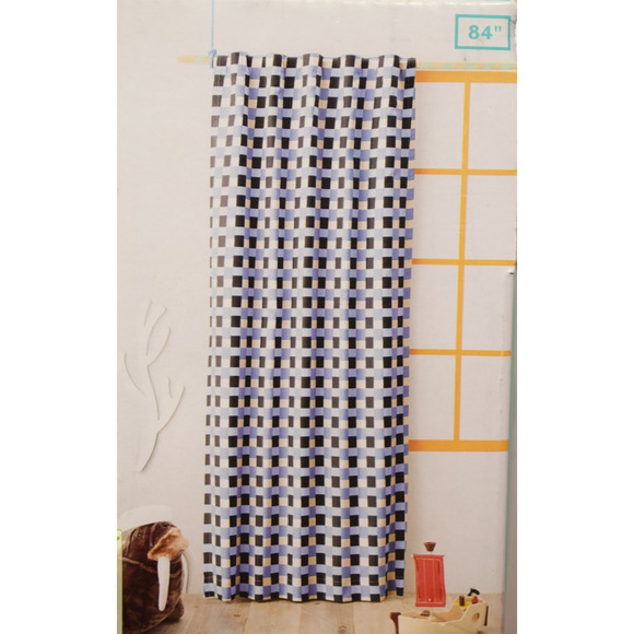 Pillowfort 42"W x 84"L Checkered Blackout Window Curtain Panel* - Picture 1 of 7